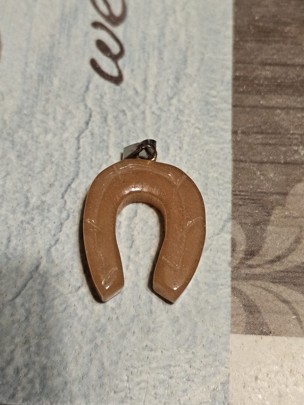 Silver Tone Stone Pendant